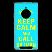 Coque Nokia Lumia 830 Keep Calm Batman Cyan