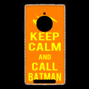 Coque Nokia Lumia 830 Keep Calm Call Batman Orange