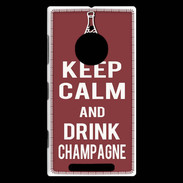 Coque Nokia Lumia 830 Keep Calm Drink Champagne Brique