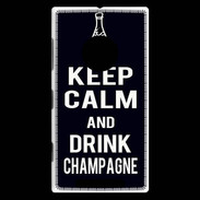 Coque Nokia Lumia 830 Keep Calm Drink champagne Noir