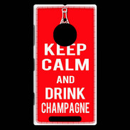 Coque Nokia Lumia 830 Keep Calm Drink champagne Rouge