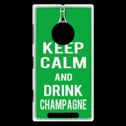 Coque Nokia Lumia 830 Keep Calm Drink champagne Vert