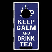 Coque Nokia Lumia 830 Keep Calm Drink Tea Bleu