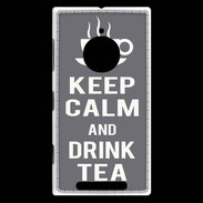 Coque Nokia Lumia 830 Keep Calm Drink Tea Gris