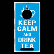 Coque Nokia Lumia 830 Keep Calm Drink Tea Cyan