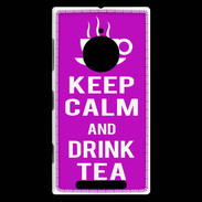 Coque Nokia Lumia 830 Keep Calm Drink Tea Violet