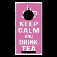 Coque Nokia Lumia 830 Keep Calm Drink Tea Rose
