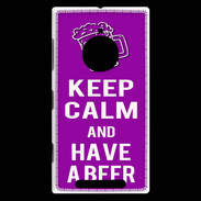 Coque Nokia Lumia 830 Keep Calm Have a beer Violet