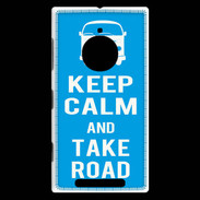 Coque Nokia Lumia 830 Keep Calm Take Road Cyan