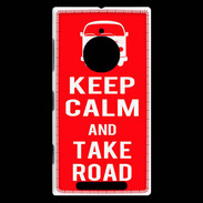 Coque Nokia Lumia 830 Keep Calm Take Road Rouge