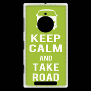Coque Nokia Lumia 830 Keep Calm Take road Vert pomme