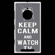 Coque Nokia Lumia 830 Keep Calm Watch TV Gris