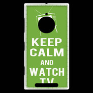 Coque Nokia Lumia 830 Keep Calm Watch TV Vert