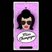 Coque Nokia Lumia 830 Miss Champagne Brune