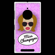 Coque Nokia Lumia 830 Miss Champagne Rousse