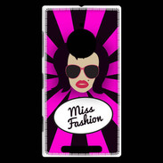 Coque Nokia Lumia 830 Miss Fashion Brune