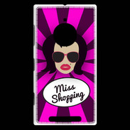 Coque Nokia Lumia 830 Miss Shopping Brune
