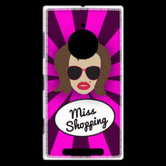 Coque Nokia Lumia 830 Miss Shopping Chatain