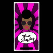 Coque Nokia Lumia 830 Miss Shopping Black