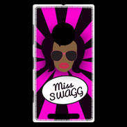 Coque Nokia Lumia 830 Miss Swag Black