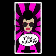 Coque Nokia Lumia 830 Miss Swag Brune