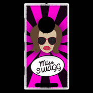 Coque Nokia Lumia 830 Miss Swag Chatain