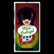 Coque Nokia Lumia 830 Miss Portugal Brune