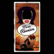 Coque Nokia Lumia 830 Miss Réunion Brune