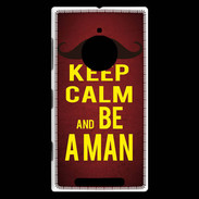 Coque Nokia Lumia 830 Keep Calm Be a Man Rouge