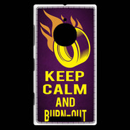 Coque Nokia Lumia 830 Keep Calm and Burn Out violet