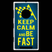 Coque Nokia Lumia 830 Keep Calm and Be Fast Bleu