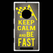 Coque Nokia Lumia 830 Keep Calm and Be Fast Gris