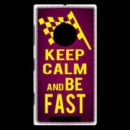 Coque Nokia Lumia 830 Keep Calm and Be Fast Rose