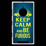 Coque Nokia Lumia 830 Keep Calm and Be Furious Bleu