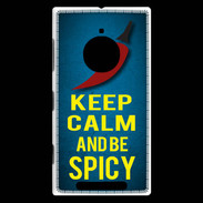 Coque Nokia Lumia 830 Keep Calm and Be Spicy Bleu