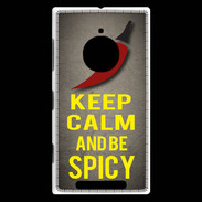 Coque Nokia Lumia 830 Keep Calm and Be Spicy Gris