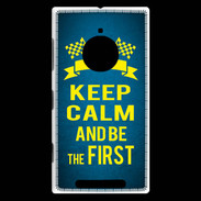 Coque Nokia Lumia 830 Keep Calm and Be the First Bleu