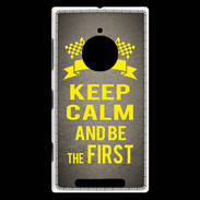 Coque Nokia Lumia 830 Keep Calm and Be the First Gris