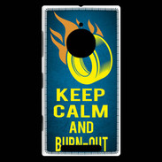 Coque Nokia Lumia 830 Keep Calm and Burn Out Bleu