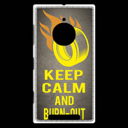 Coque Nokia Lumia 830 Keep Calm and Burn Out Gris