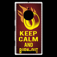 Coque Nokia Lumia 830 Keep Calm and Burn Out Rouge