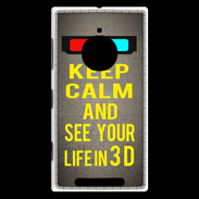 Coque Nokia Lumia 830 Keep Calm and See your life 3D Gris