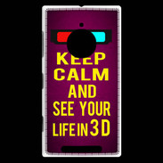 Coque Nokia Lumia 830 Keep Calm and See your life 3D Rose
