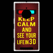 Coque Nokia Lumia 830 Keep Calm and See your life 3D Rouge
