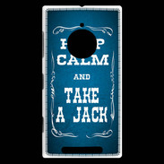 Coque Nokia Lumia 830 Keep Calm and Take Jack Bleu