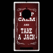 Coque Nokia Lumia 830 Keep Calm and Take Jack Rouge