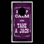 Coque Nokia Lumia 830 Keep Calm and Take Jack Violet