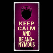 Coque Nokia Lumia 830 Keep Calm and Be Anonymous Rose