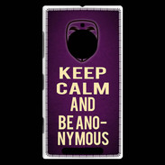 Coque Nokia Lumia 830 Keep Calm and Be Anonymous Violet