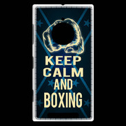 Coque Nokia Lumia 830 Keep Calm and Boxing Bleu